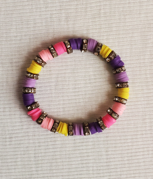 Lollip Colour Clay Bead Bracelet